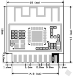 ESP8285 Wi-Fi SoC Module - Vue 4