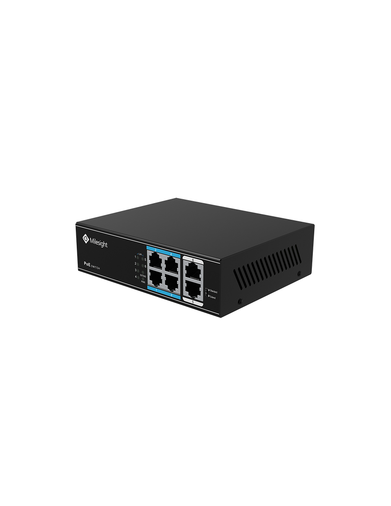 Milesight S0204-EL-MILESIGHT – Switch Ethernet PoE Industriel