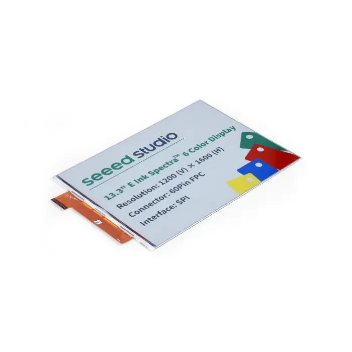 Seeed Studio 13.3 inch spectra™ 6 E-Ink / ePaper Afficheur with 1200x1600 Pixels