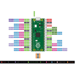 Raspberry Pi Pico with Headers and Micro USB Cable - Vue 3