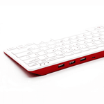 Raspberry Pi Official Clavier (White-Red) - Vue 4
