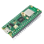 Raspberry Pi Pico W with Headers Soldered and USB Cable - Vue 1