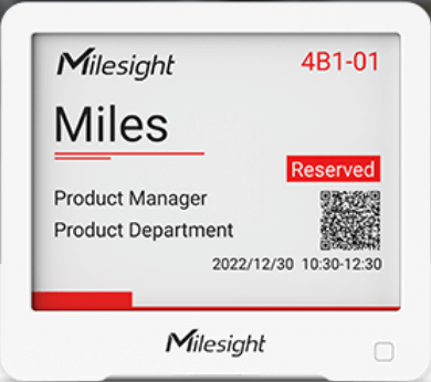 Milesight DS3604 – Afficheur LoRaWAN Tableau de Bord Mural 3,5 pouces (Réf. 052D0B)