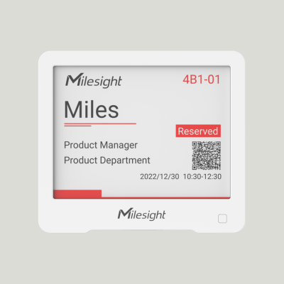 Milesight DS3604 – Afficheur LoRaWAN Tableau de Bord Mural 3,5 pouces EU868