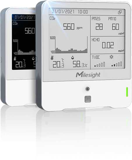 Milesight AM308 – Capteur LoRaWAN CO₂, TVOC, Particules Fines (Distributeur)