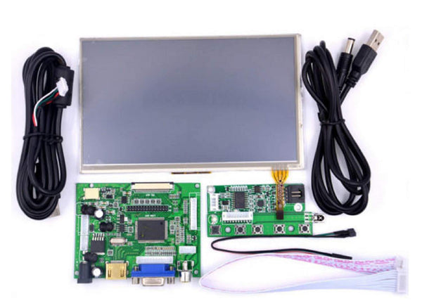 7inch Raspberry Pi LCD Écran Tactile with Kit HDMI Carte Pilote VGA