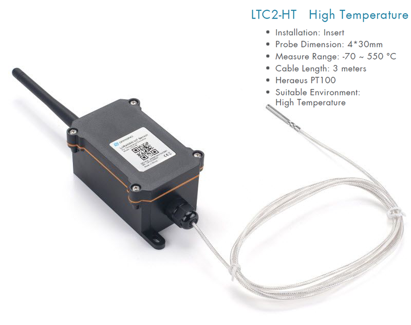 Dragino LTC2-HT-EU868 – Capteur LoRaWAN Température et Humidité