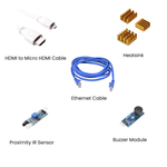 Raspberry Pi 4 8 Go – Kit Complet (Boîtier, Dissipateur, HDMI, Ethernet)s and Manual - Vue 3