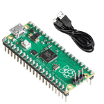 Raspberry Pi Pico with Headers and Micro USB Cable - Vue 1