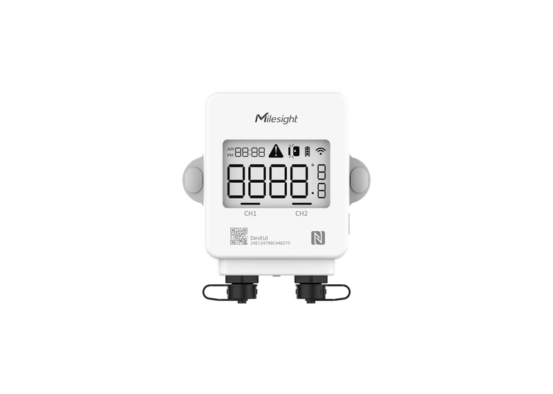 Milesight TS302 LoRaWAN 2-Probe Capteur de Température avec LCD Display