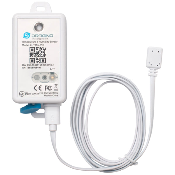 Dragino LHT65N-VIB – Capteur LoRaWAN Vibration et Température (Dist.)