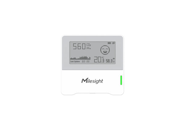 Milesight AM103 Capteur CO2 LoRaWAN Intérieur Surveillance Environnementale avec Écran E-Ink