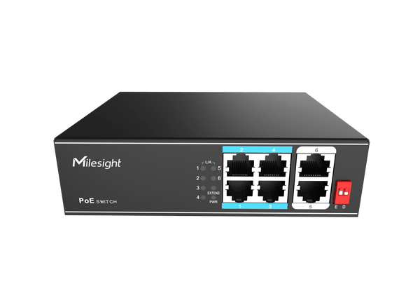 MS-S0204-EL – Switch PoE non manageable 4 ports FE + 2 uplinks Gigabit – Milesight
