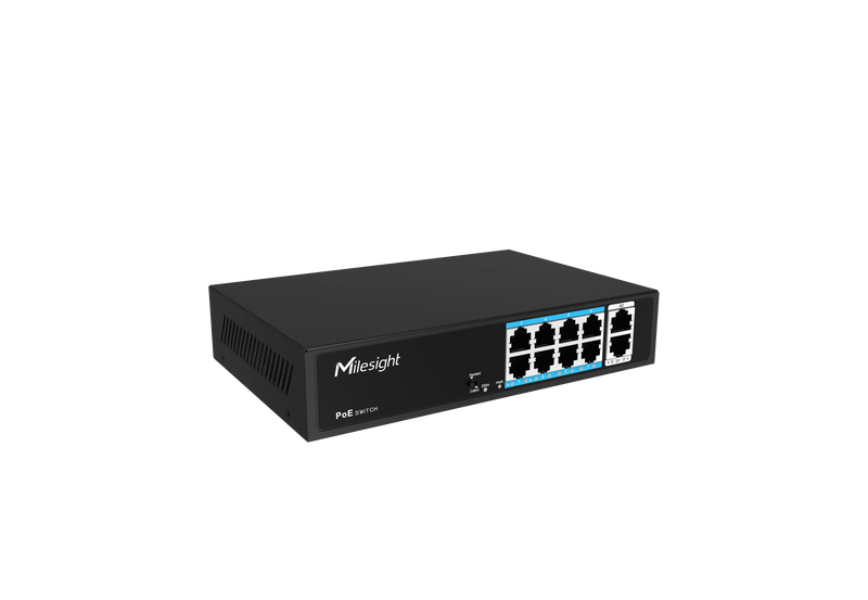 MS-S0208-GL – Switch PoE non manageable 8 ports FE + 2 uplinks Gigabit – Milesight