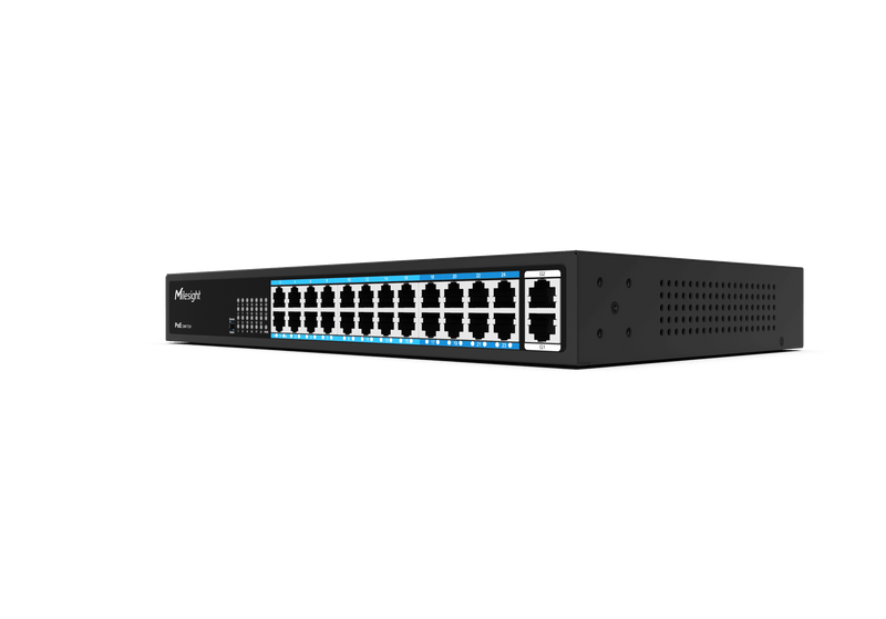 MS-S0224-GL – Switch PoE non manageable 24 ports FE + 2 uplinks Gigabit – Milesight