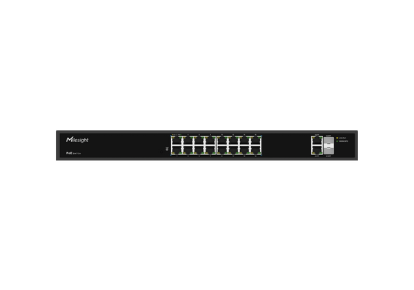 MS-S0416-GF – Switch PoE non manageable 16 ports FE + 2 RJ45 Gigabit + 2 SFP – Milesight