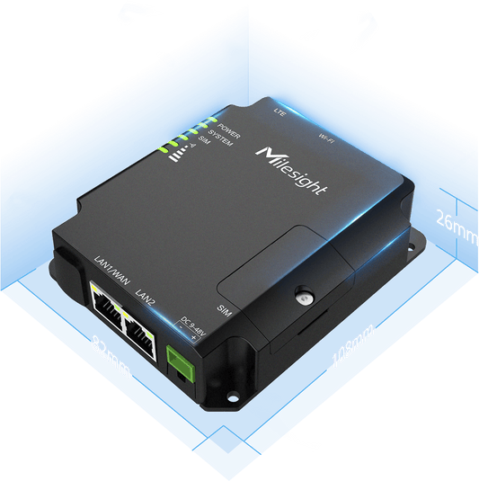 Milesight UR32 – Convertisseur RS485 GPS, vue produit